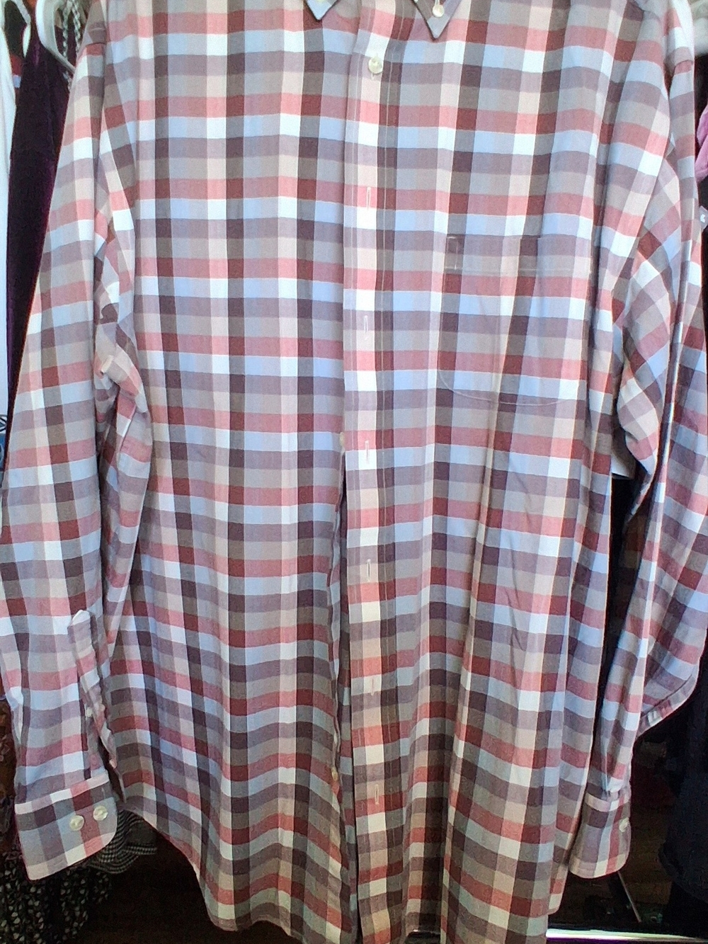 Roundtree & Yorke Men's Plaid Shirt XL
